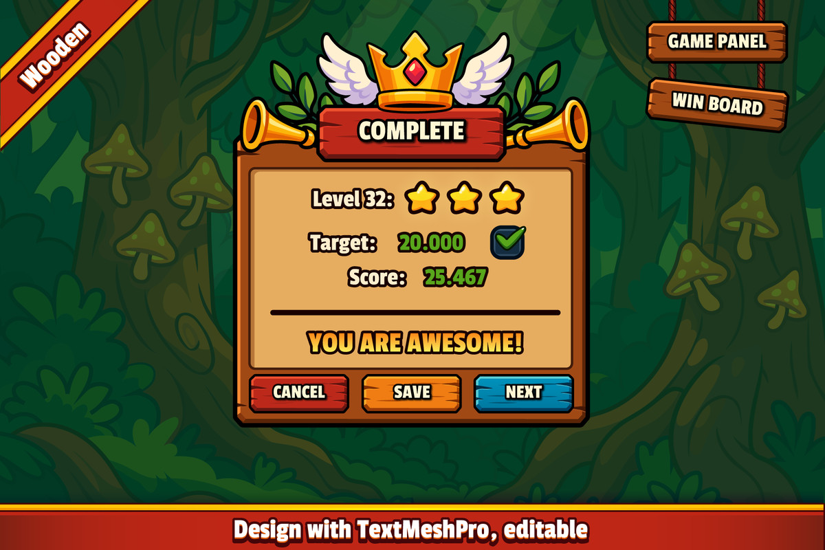 Mystic Realm - Wooden GUI Pack