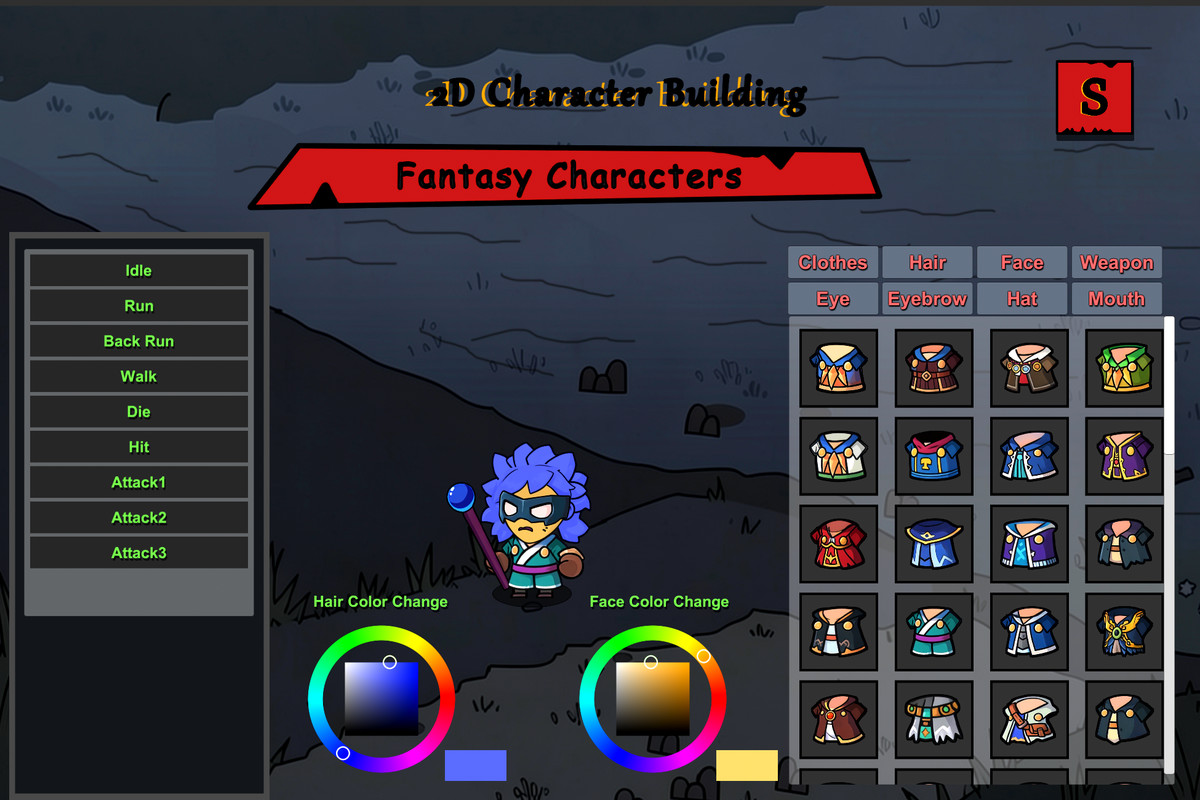 2D Character Building - Fantasy Characters
