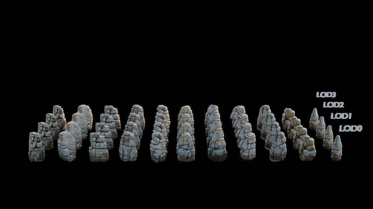 Stylized Rock Environment Collection