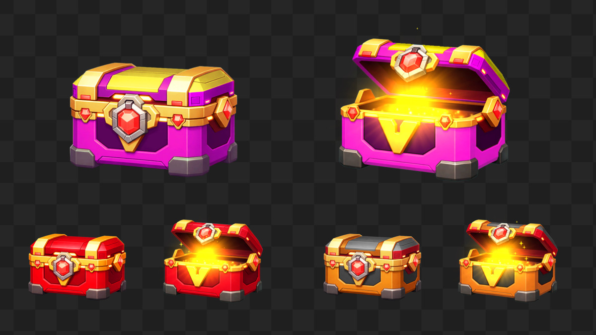 Modern 2D Animated Chests Pack – 36 Variants