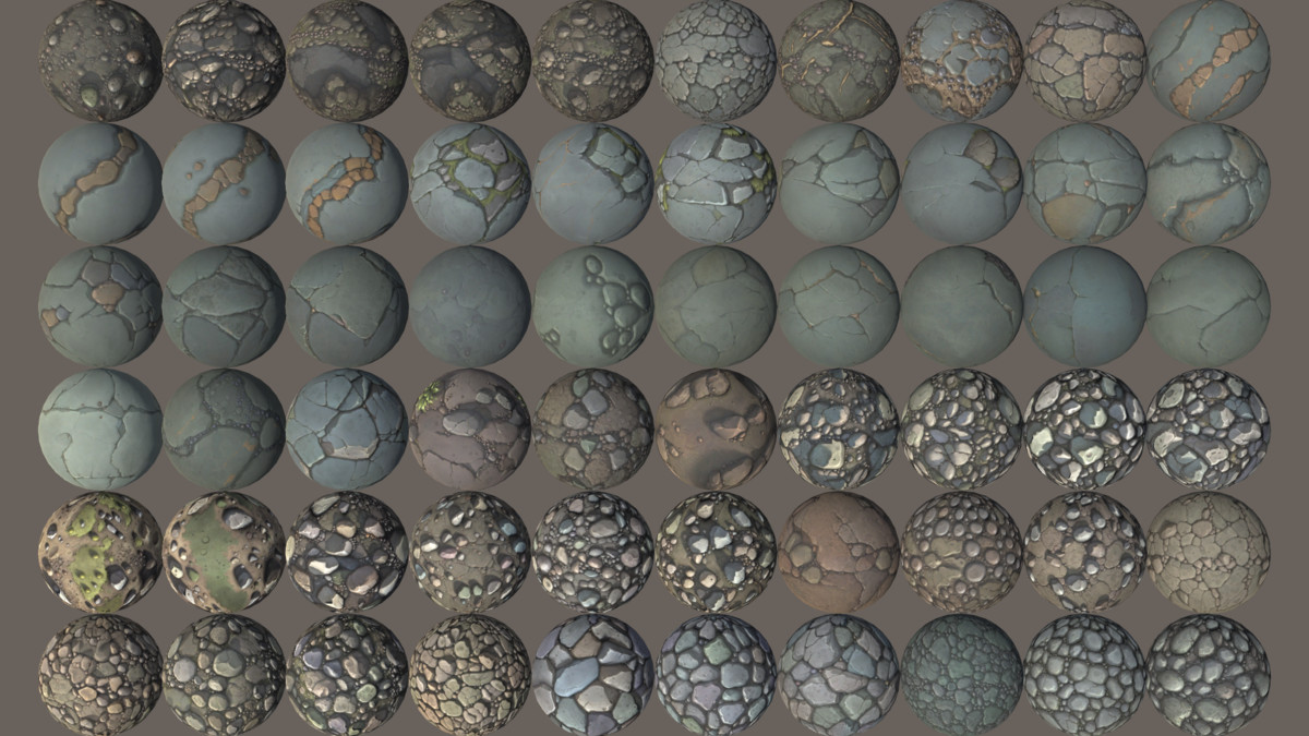 450+ Stylized Textures - Mega Pack Vol 7