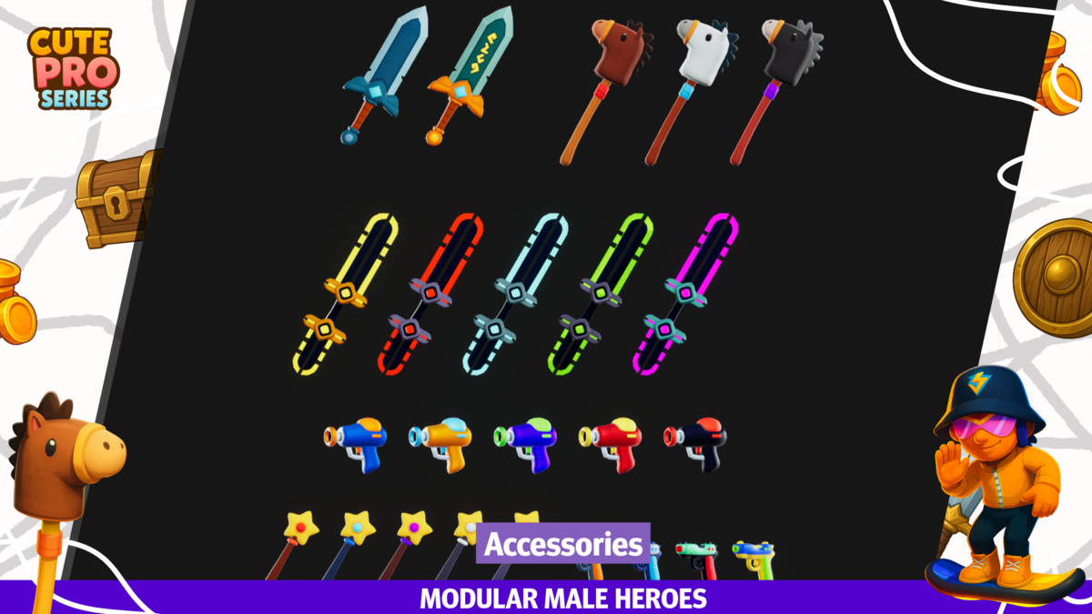 Modular Male Heroes Pack