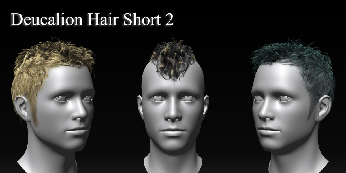 FG3D Male Hair Pack 2