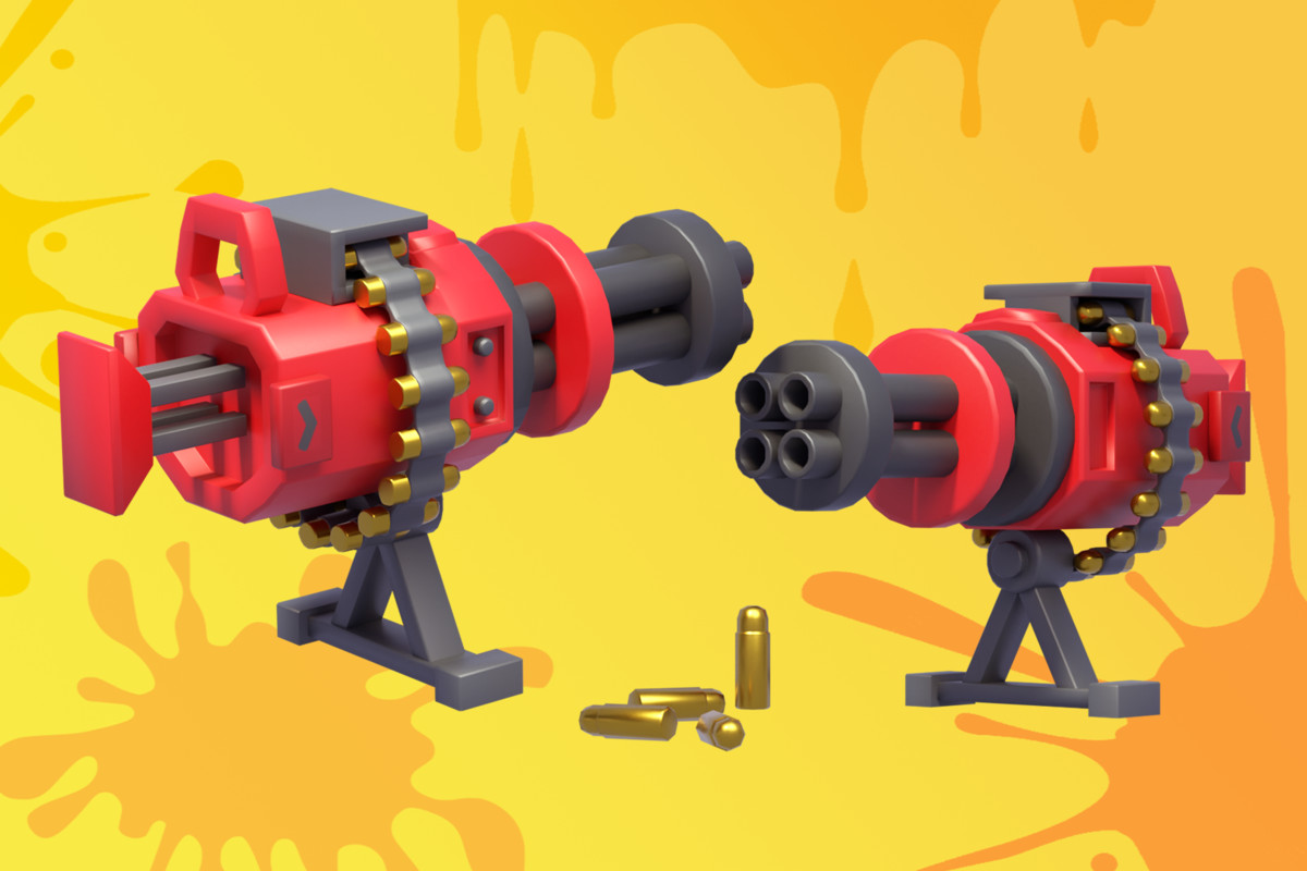 Realistic FPS Weapon & Turret Pack – Flamethrower, Gatling, Sniper with Bullets