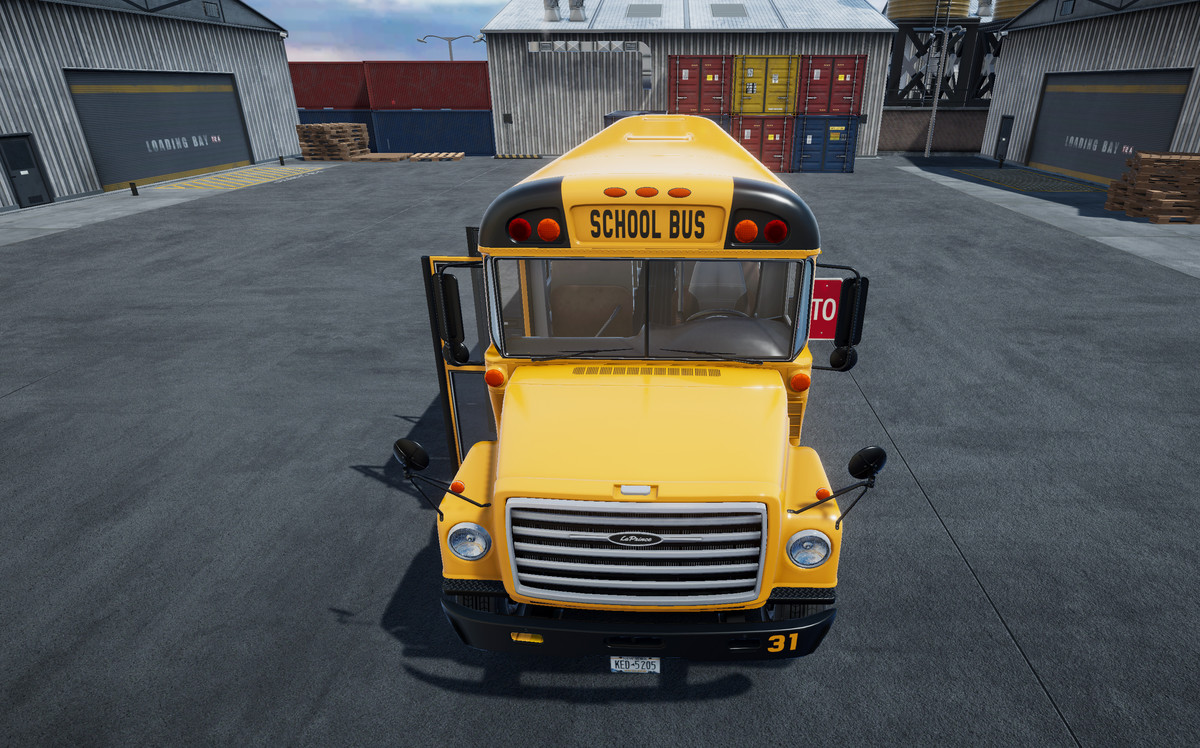 80s generic american school bus