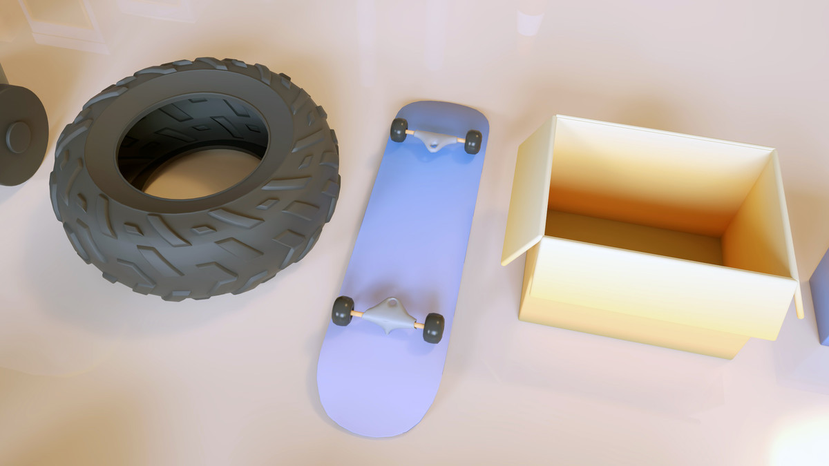 Lowpoly Stylized Street Garbage, Junk, Trash and Waste Set - 328 gameready props