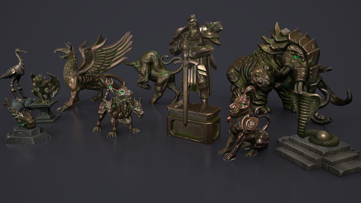 Fantasy Statues Pack
