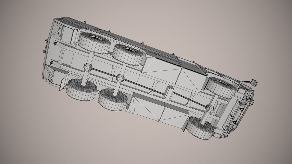 Airport Fire Truck 6x6 Red (387)