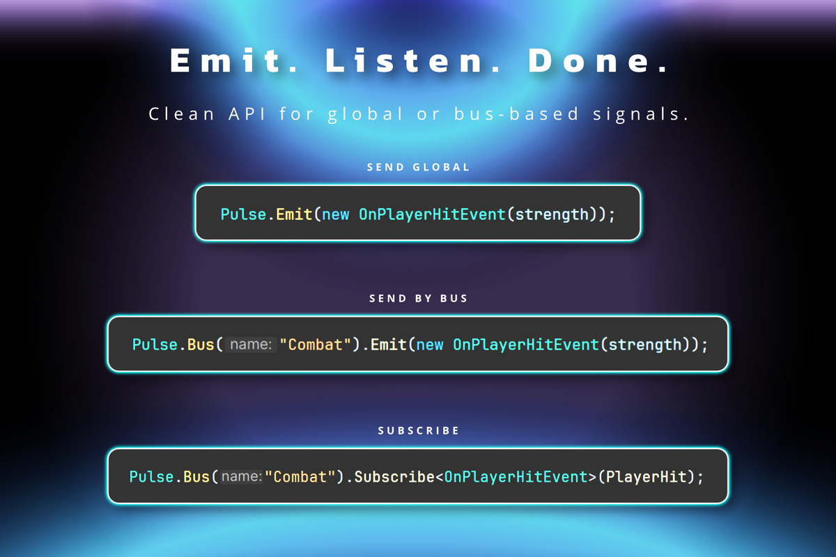 Pulse – GC-Free Event System with Live Debugger