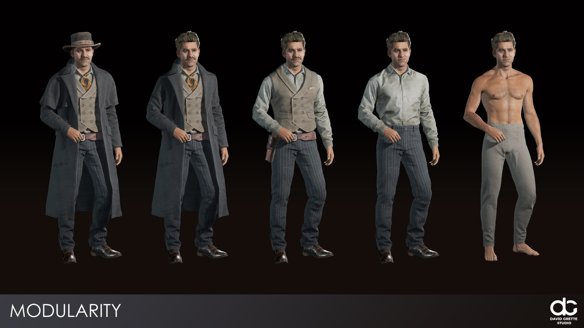 Western Character Henry - Gunner Cheater Gambler Huckster Cowboy Wild West Man