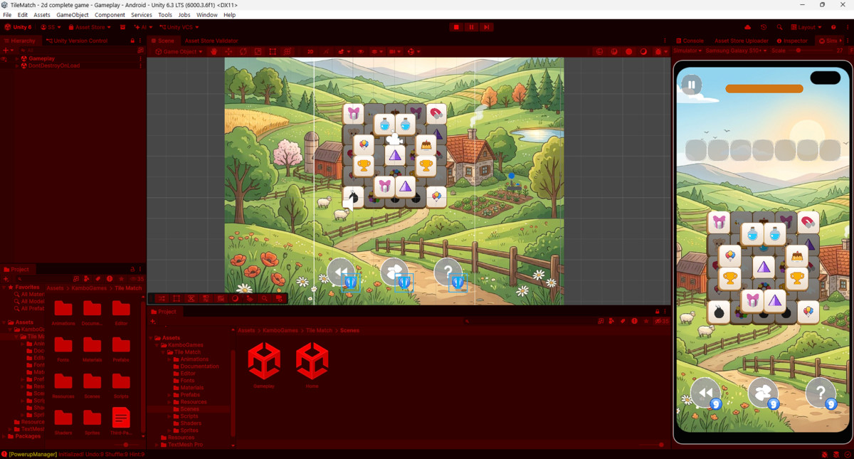 Tile Match - 2D Complete Template