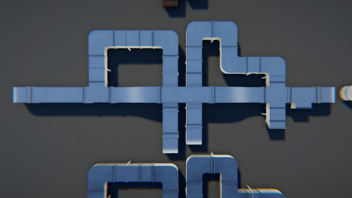 Modular Industrial Air Duct System