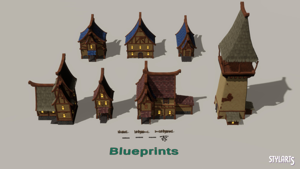 Stylized Magical Haunted Village