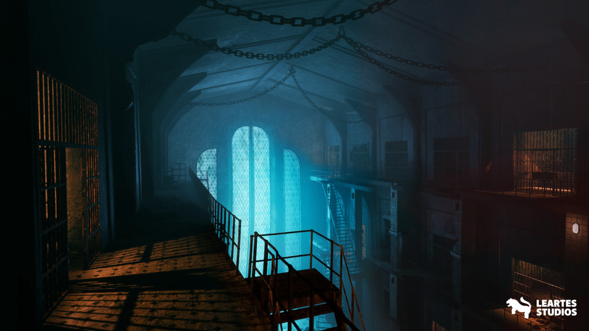 Haunted Prison Environment ( Exterior + Interior , Modular)