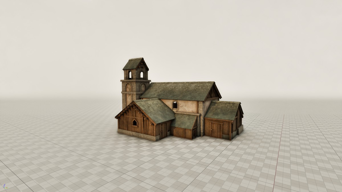 Medieval 3D Buildings Set
