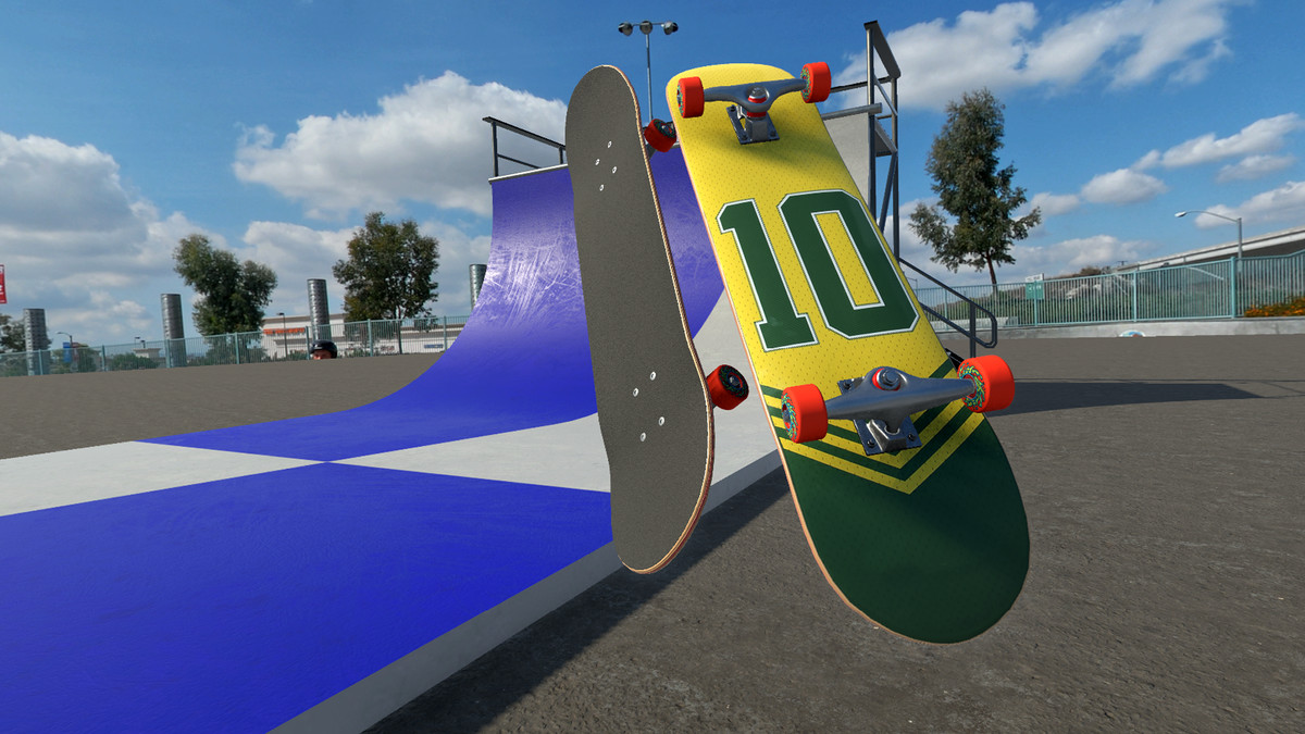 Skateboard and Vert Ramp