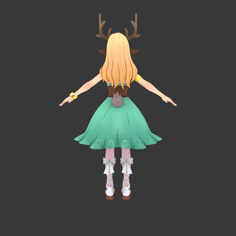 Reina Deer Anime Fantasy Girl