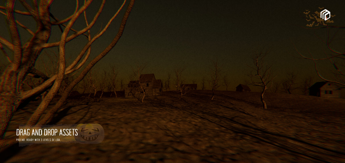 URP Horror Environments: Modular House Kit, Spooky Asset & VFX