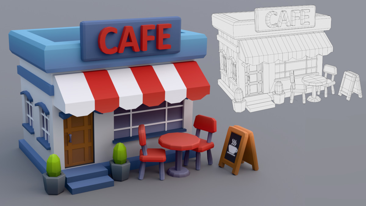 30 Low-Poly Urban Buildings Collection