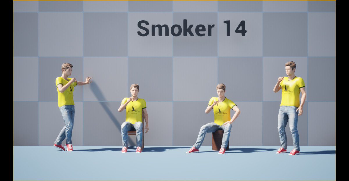 Cigarette Smoker Animation