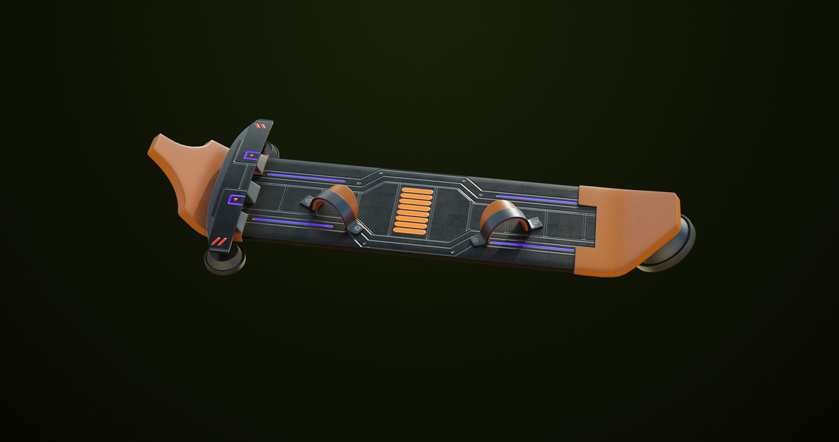 Sci Fi Hoverboard 08 URP HDRP Textures