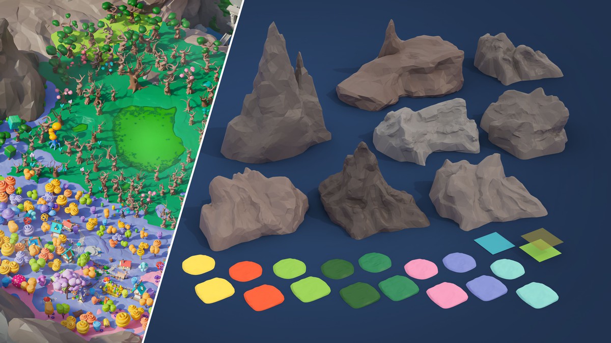 Fantasy - Low Poly 3D Models Pack