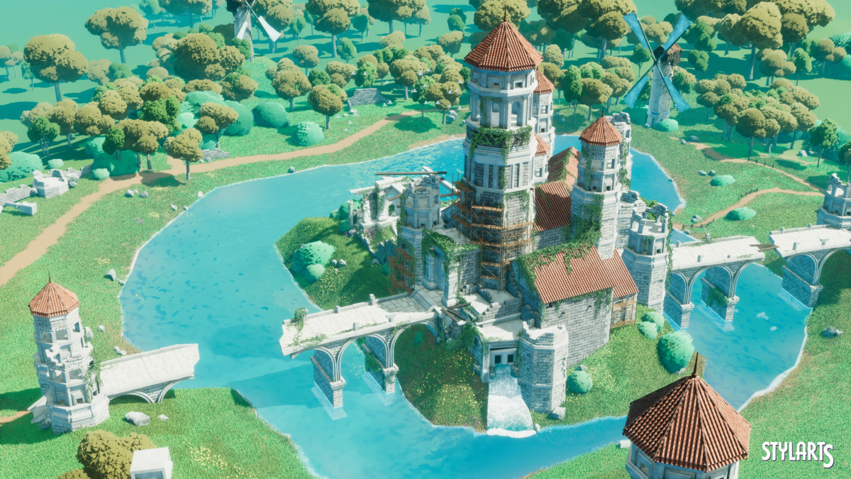 Stylized Castle Ruins