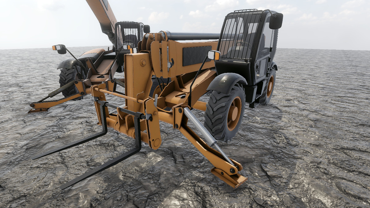 Telehandler Forklift Loader Vehicle