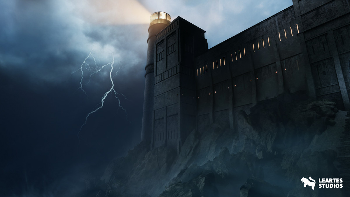 Haunted Prison Environment ( Exterior + Interior , Modular)