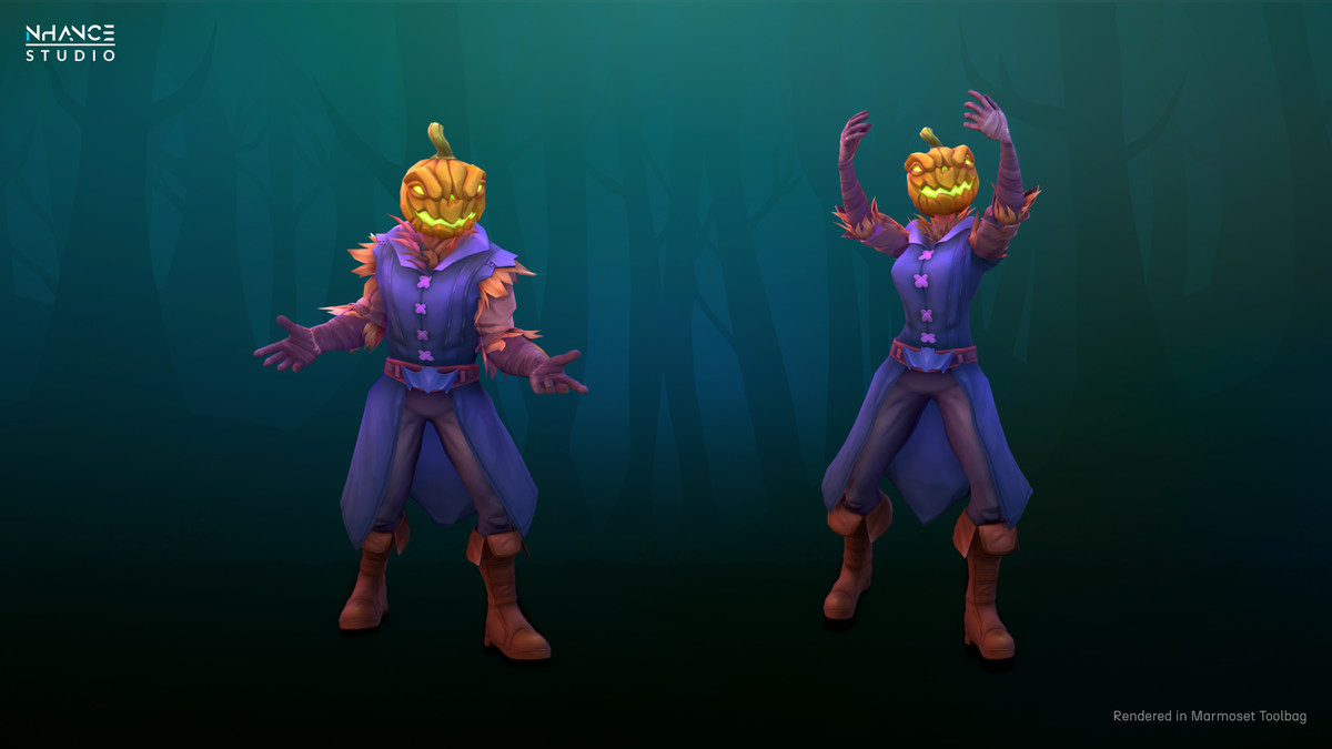 Stylized Fantasy Pumpkin Outfit