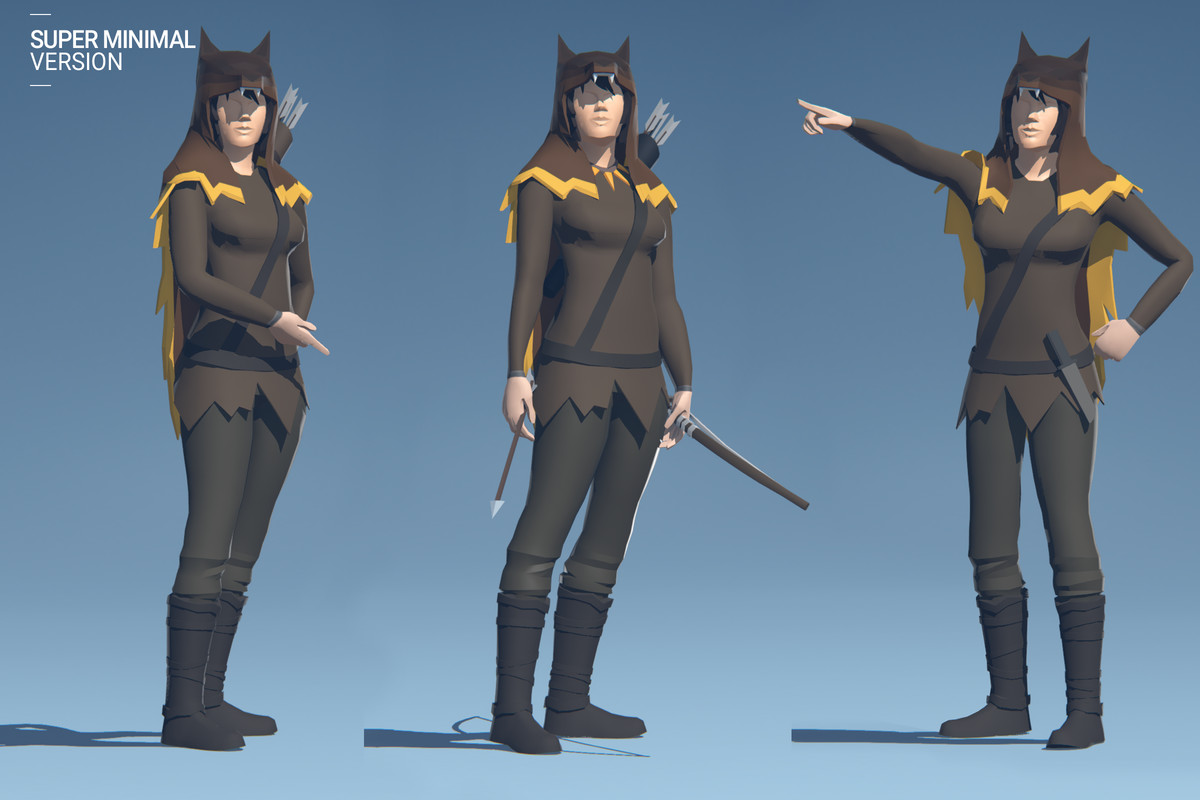 Polyquest Heroes: Warrior I Huntress