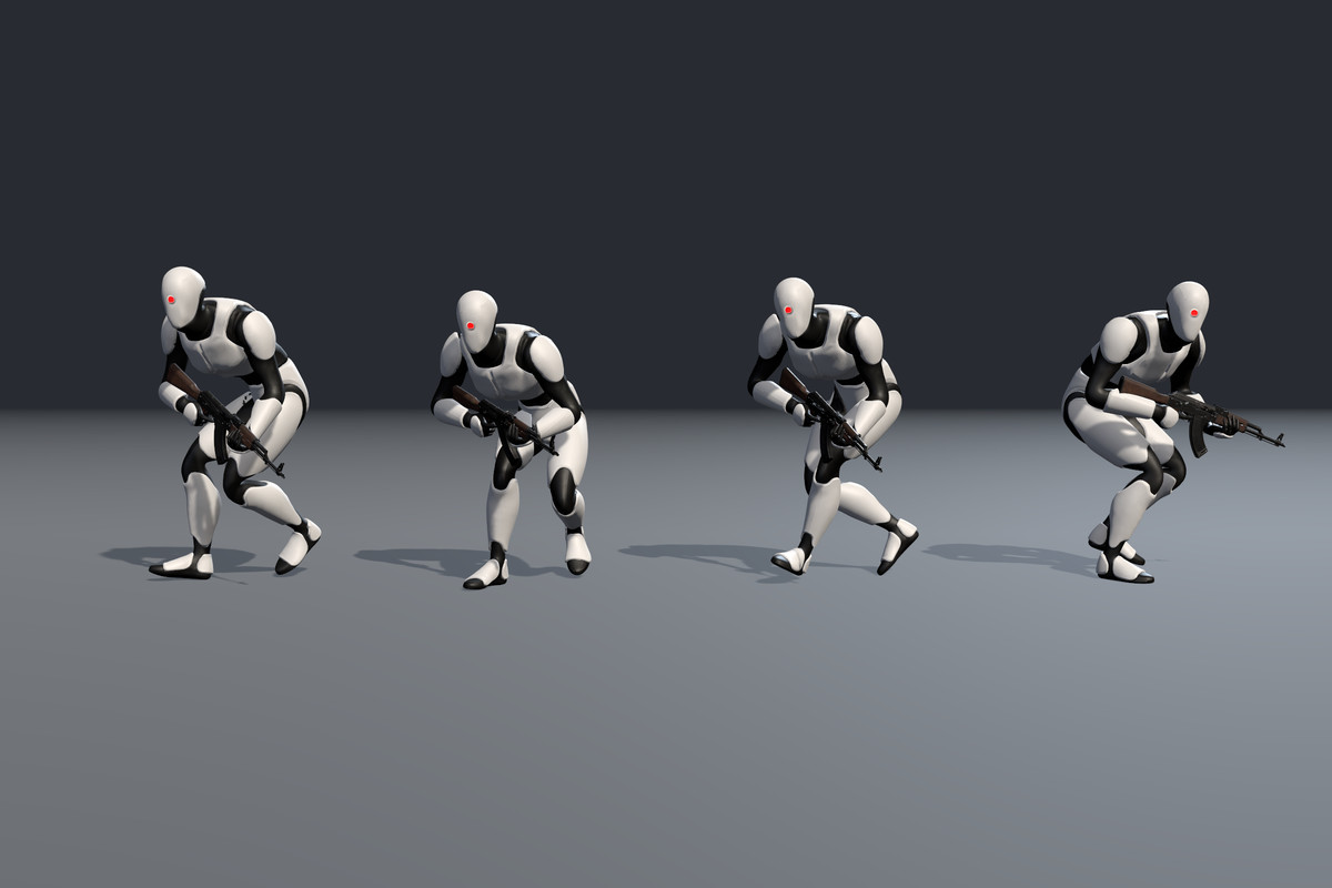 Crouch Rifle Animation