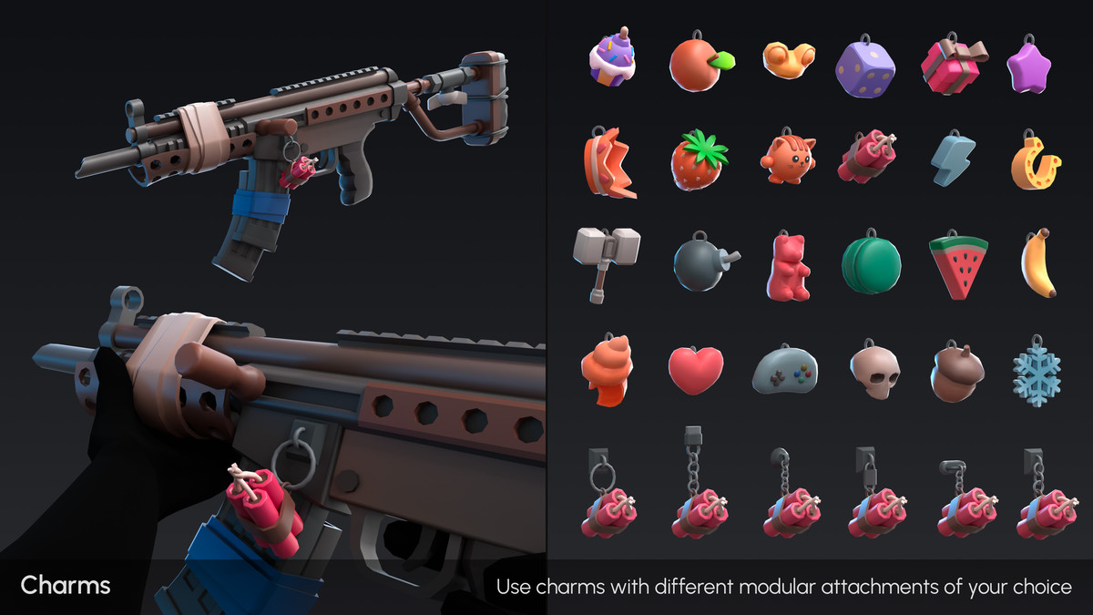 Apocalypse Weapons - Low Poly 3D Models Pack