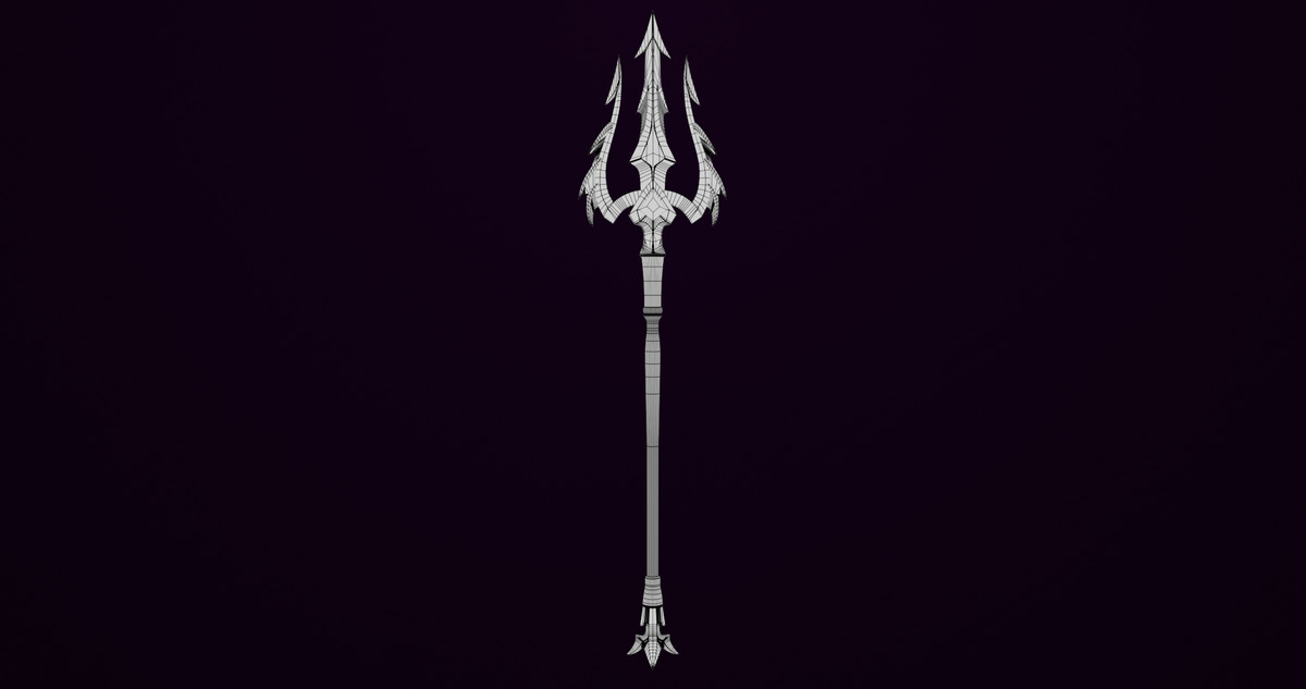 Fantasy Trident 01 URP HDRP Textures