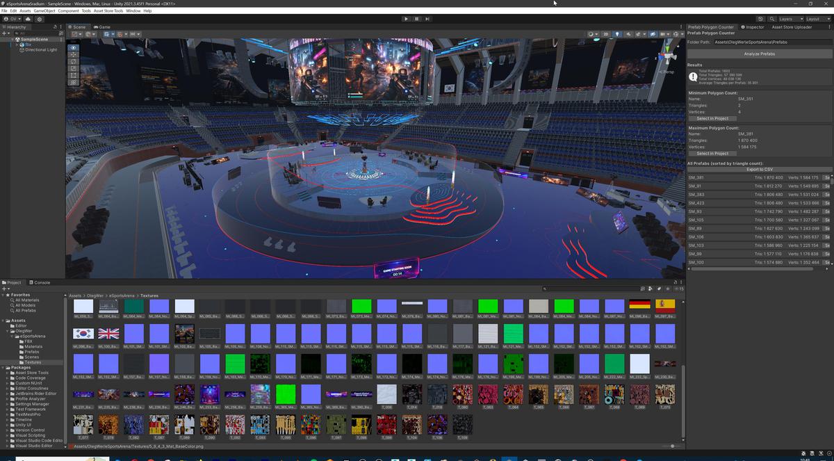 Futuristic Esports Arena Stadium – Tournament Stage 3d Environment Level