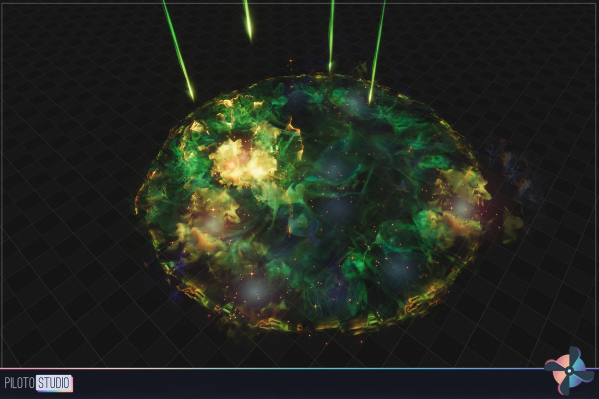 Realistic Fire Spirits Magic VFX
