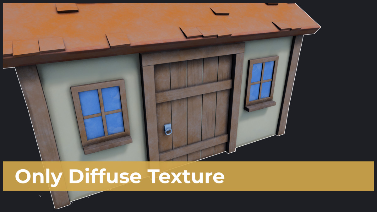 Stylized Medieval Settlement Low Poly
