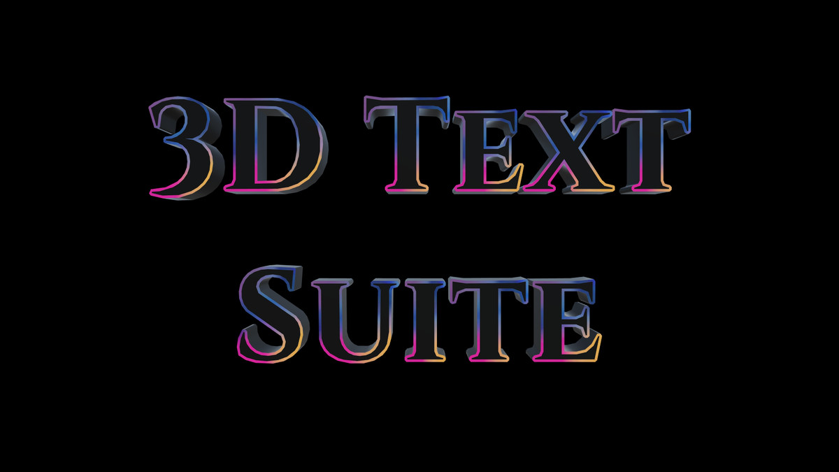 3D Text Suite - 3D Text Animator & Font Creator