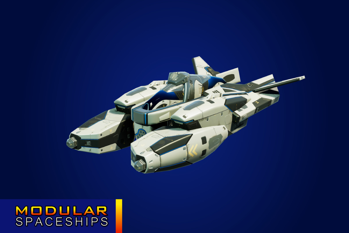 Sci-Fi Modular Spaceship Meteor Mantis