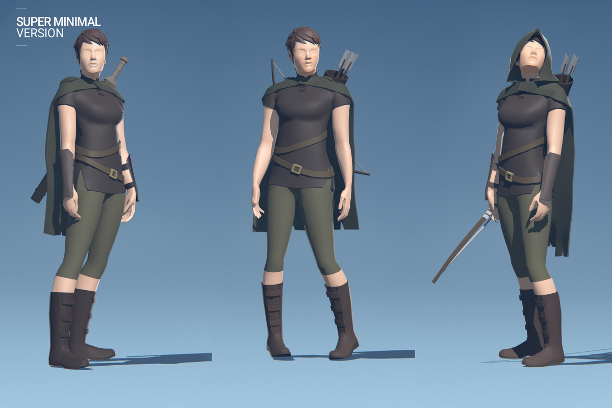 Polyquest Heroes: Warrior I Huntress