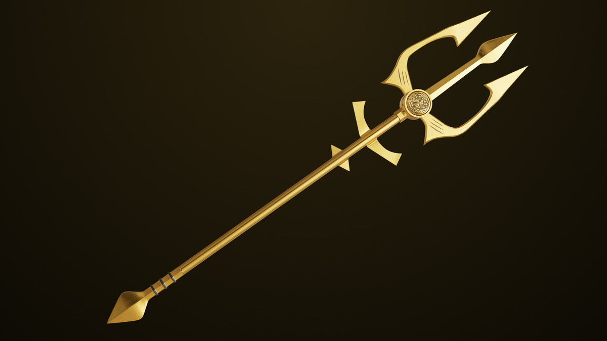 Medieval Trident 02 URP HDRP Textures