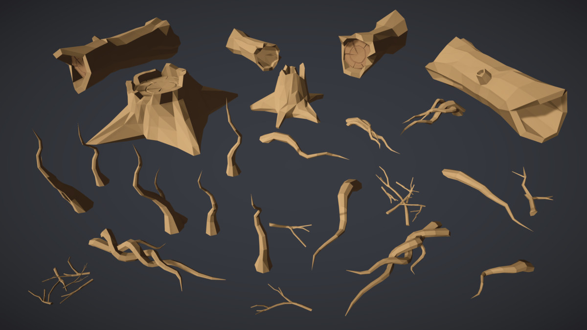 STYLIZED Fantasy Nature Pack: Forest - Low Poly 3D Art
