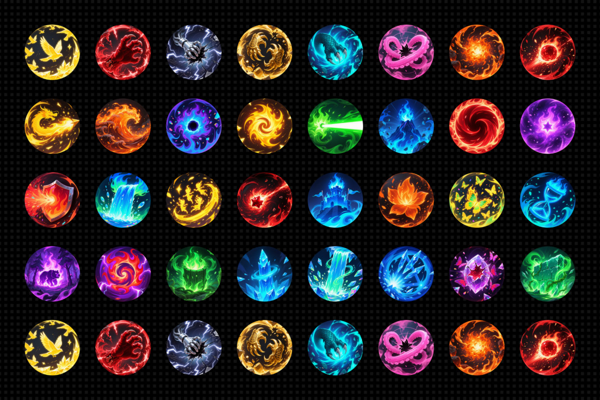 150+ Skill icons