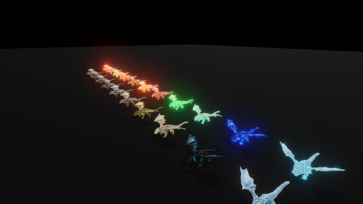 Primal Rocky Dragon - Stylized Rock Dragon Monster
