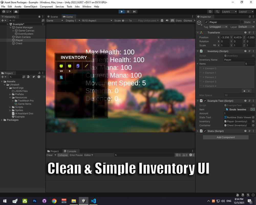 ItemForge - Advanced Inventory System