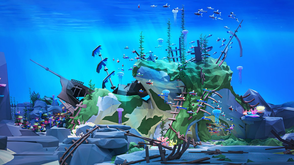 Underwater World - Low Poly 3D Models Pack