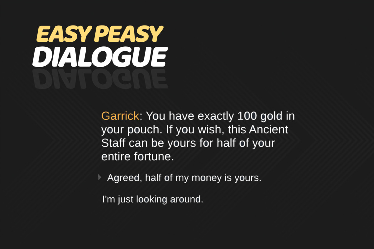 Easy Peasy Dialogue