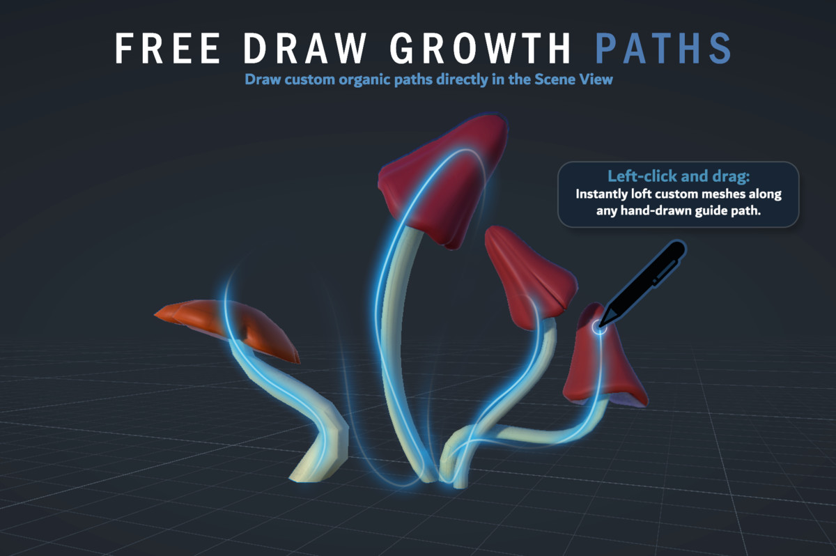 Mushroom Shaper - Stylized Fungi Editor & Mesh Generator