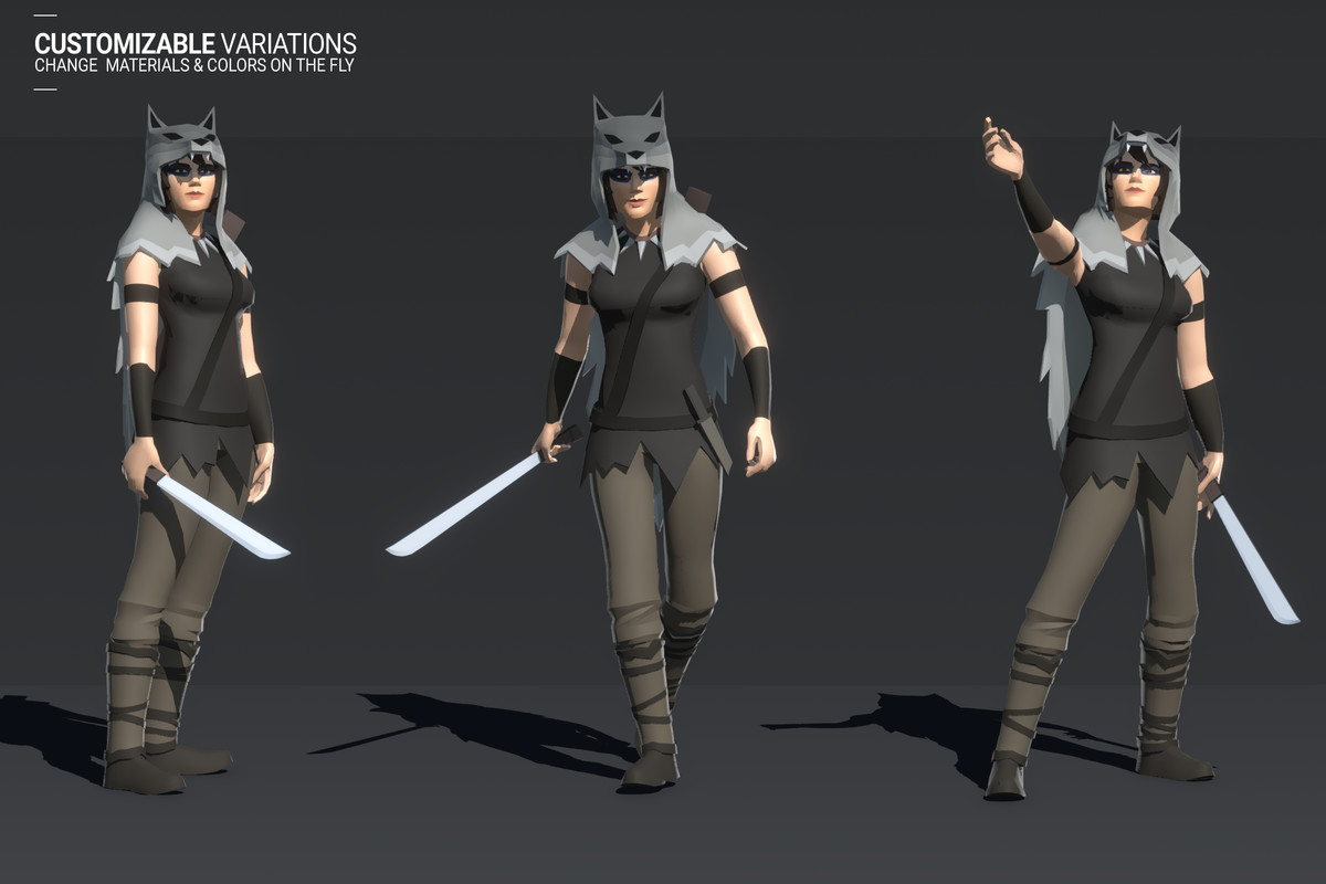 Polyquest Heroes: Warrior I Huntress