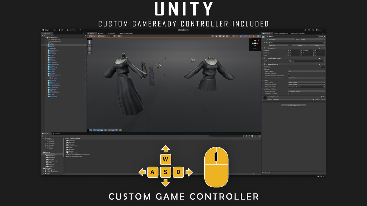 Nun Katharine - Stylized Gothic Character - #76